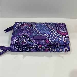 Vera Bradley Blue and Purple Paisley Accessory